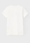 Name It Kid Girl Weekend Short Sleeve Tee, Jet Stream