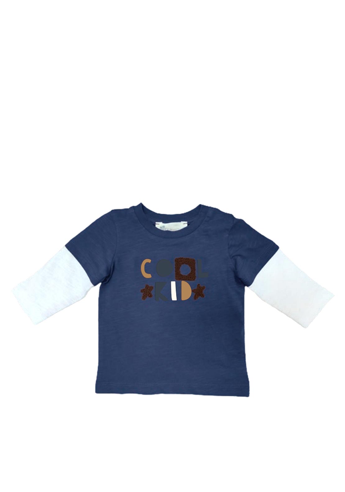 Name It Baby Boy Siman Long Sleeve Top, India Ink