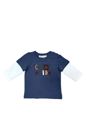 Name It Baby Boy Siman Long Sleeve Top, India Ink
