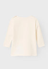 Name It Baby Girl Salvie Long Sleeve Top, Jet Stream
