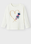Name It Mini Liso Long Sleeve Top, Jet Stream