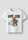 Name It Mini Boy Lou Short Sleeve Tee, Bright White