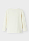 Name It Mini Girl Otrea Long Sleeve Top, Cream