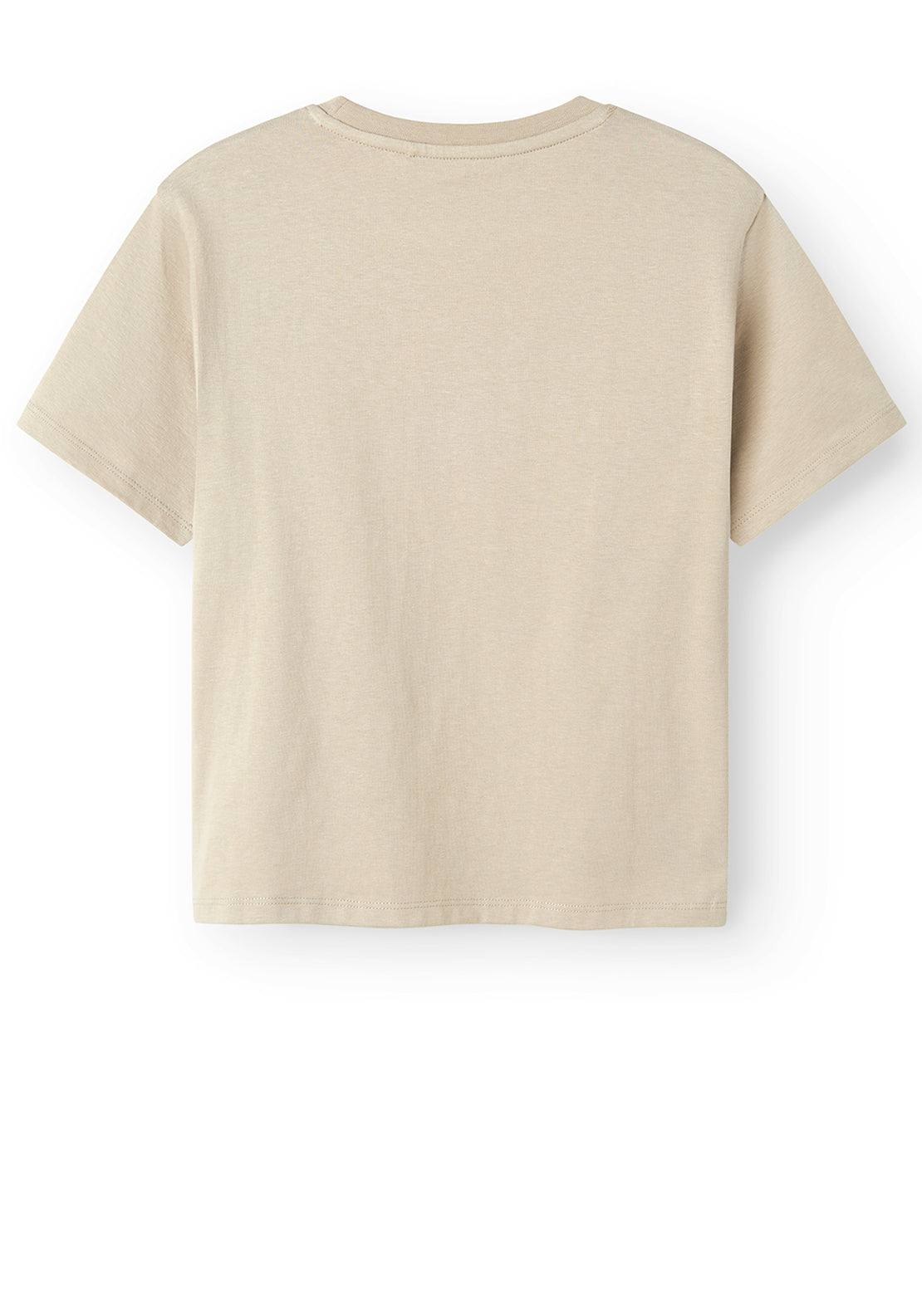 Name It Kid Girl Obia Short Sleeve Tee, Beige
