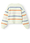 Name It Kid Girl Olen Long Sleeve Stripe Jumper, White