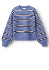 Name It Kid Girl Olen Long Sleeve Stripe Jumper, Blue