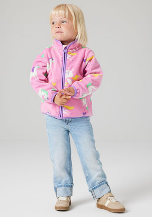 Name It Mini Girl Jennifer Fleece Jacket, Pink