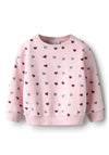 Name It Mini Girl Solea Long Sleeve Print Sweater, Pink