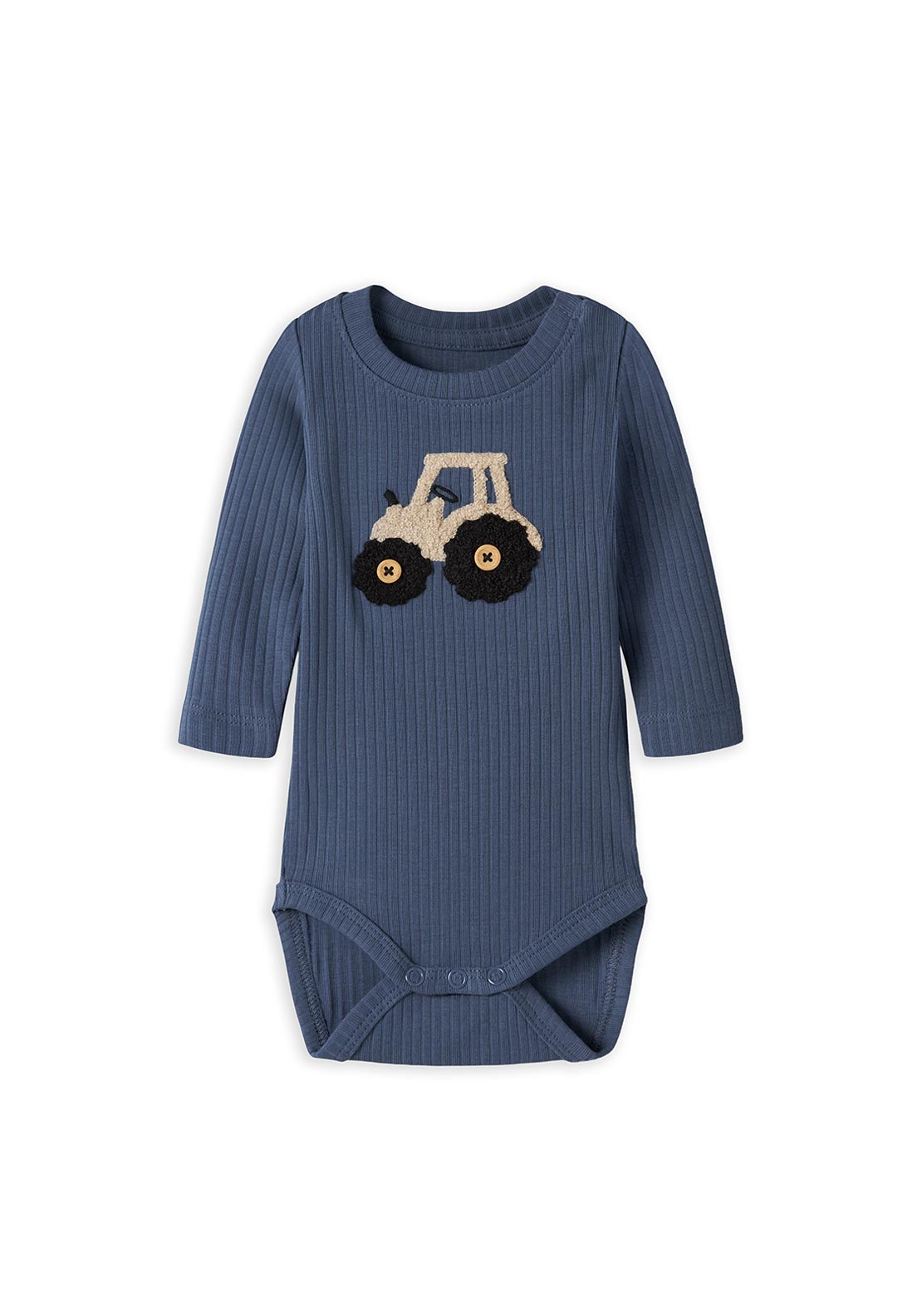 Name It Baby Boy Milias Long Sleeve Bodysuit, Blue