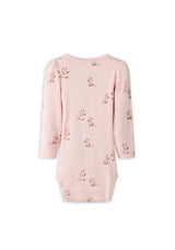 Name It Baby Girl Laurie Unicorn Long Sleeve Bodysuit, Pink
