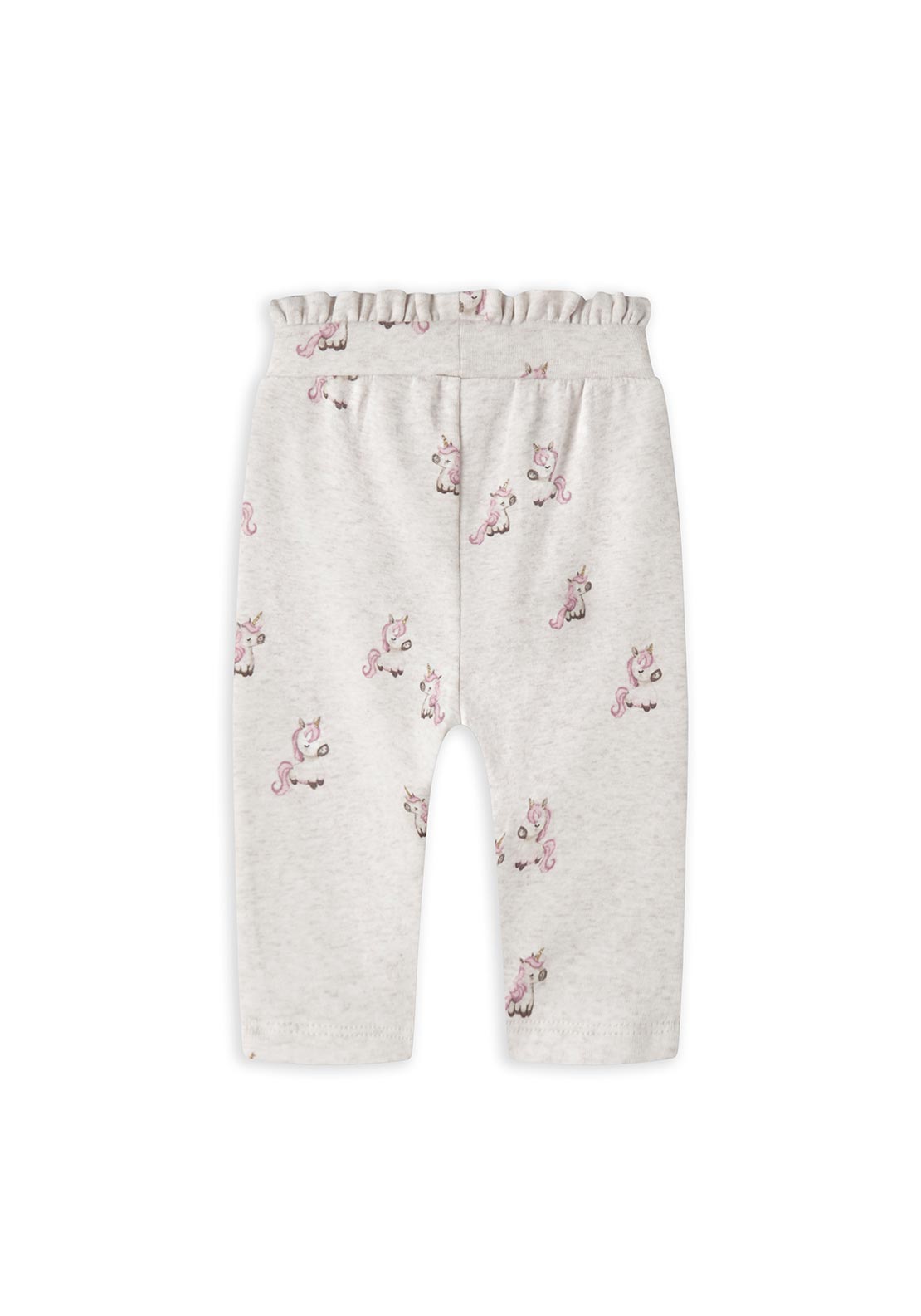 Name It Baby Girl Laurie Unicorn Print Trouser, Beige