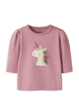 Name It Baby Girl Lotta Long Sleeve Top, Pink