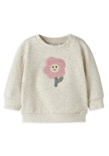 Name It Baby Girl Luelle Long Sleeve Sweater, Beige