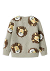 Name It Mini Boy Saku Print Long Sleeve Sweater, Beige