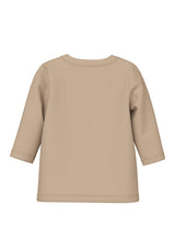Name It Baby Boy Nollo Long Sleeve Top, Beige