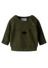 Name It Baby Boy Othello Long Sleeve Jumper, Green