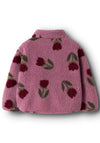 Name It Mini Girl Onelda Teddy Tulip Long Sleeve Fleece, Pink