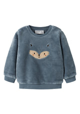 Name It Baby Boy Oliwer Long Sleeve Fleece, Blue