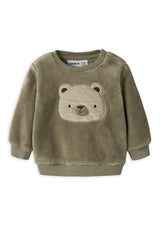 Name It Baby Boy Oliwer Long Sleeve Fleece, Green