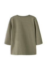 Name It Baby Boy Osmar Teddy Long Sleeve Top, Green