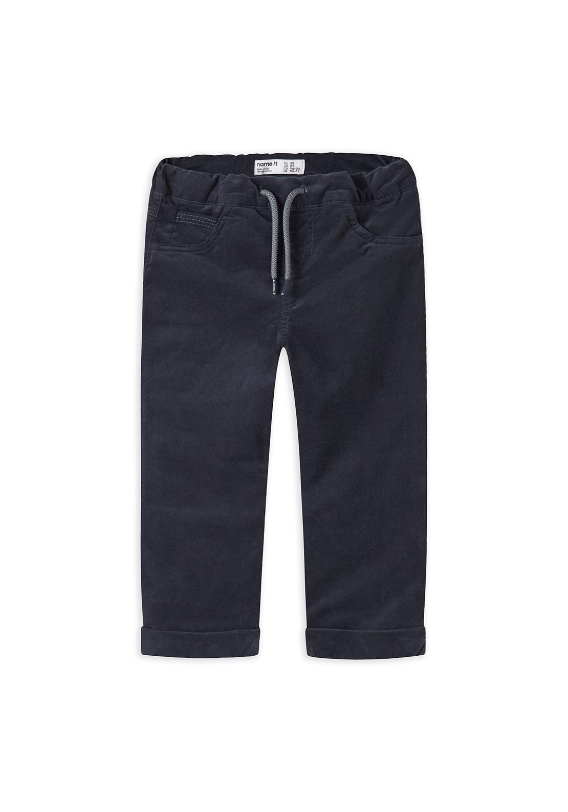 Name It Mini Boy Ben Cord Trouser, Navy