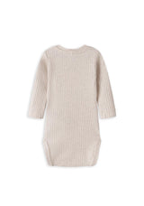 Name It Baby Boy Milias Long Sleeve Bodysuit, Beige