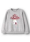 Name It Mini Girl Venus Long Sleeve Sweater, Grey