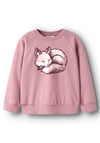 Name It Mini Girl Venus Long Sleeve Sweater, Pink