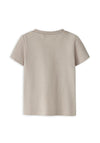 Name It Baby Boy Hole Giraffe Short Sleeve Tee, Beige