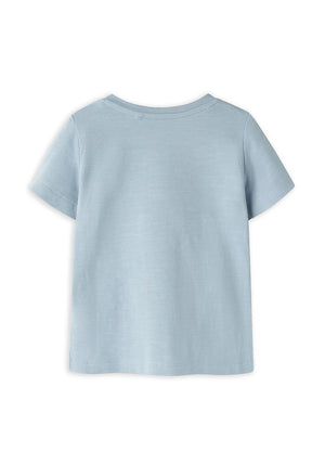 Name It Baby Boy Hole Giraffe Short Sleeve Tee, Blue