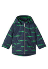 Name It Mini Boys Crocodile Zone Maxi Jacket, Dark Sapphire