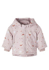 Name It Baby Girls Rabbit Maxi Jacket, Keepsake Lilac