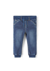 Name It Mini Boy Ben Baggy Sweat Jeans, Dark Blue Denim