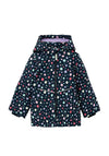 Name It Mini Girls Dancing Dots Maxi Jacket, Dark Sapphire