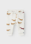 Name It Baby Boy Rolin Print Quilted Trouser, Jet Stream