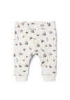 Name It Baby Girl Rayia Quilt Floral Pant, Jet Stream