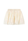 Name It Mini Girl Vaboss Glitter Tulle Skirt, Buttercream