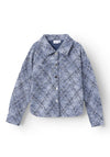 Name It Kid Girl Siyar Woven Overshirt Jacket, Velvet Morning