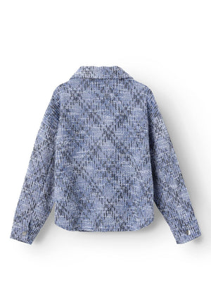 Name It Kid Girl Siyar Woven Overshirt Jacket, Velvet Morning