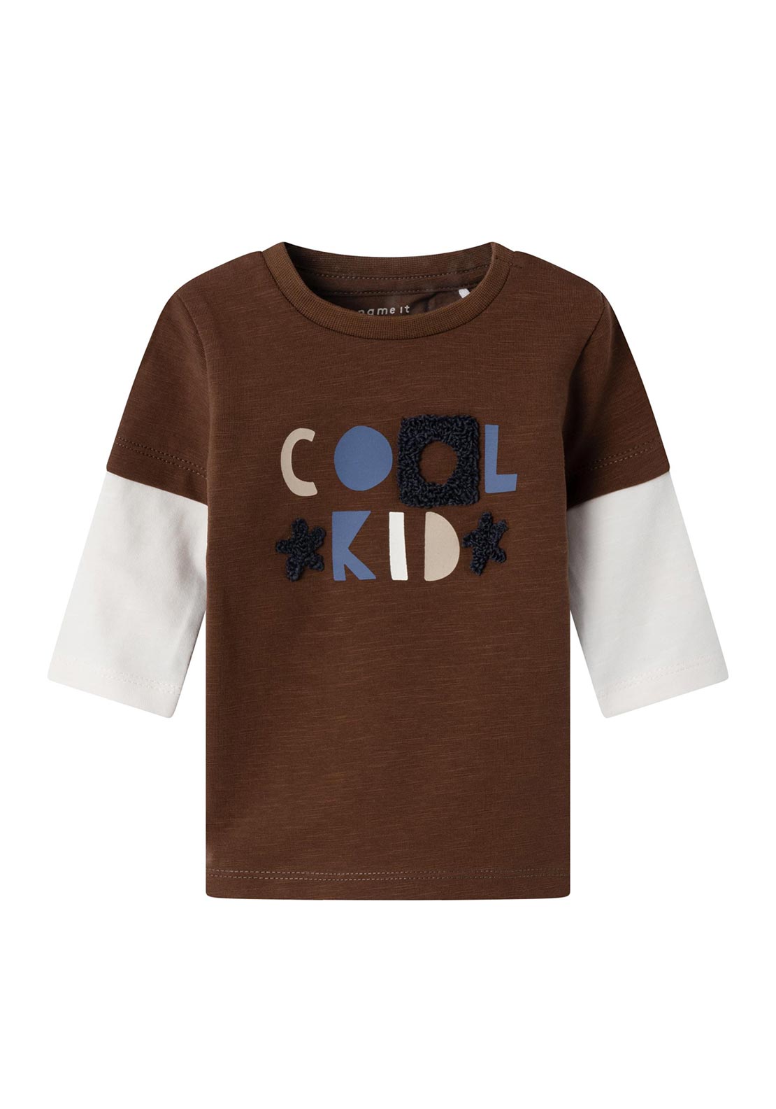 Name It Baby Boy Siman Long Sleeve Top, Mustang