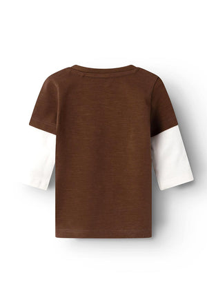 Name It Baby Boy Siman Long Sleeve Top, Mustang