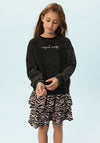 Name It Kid Girl Liva Long Sleeve Sweater, Black