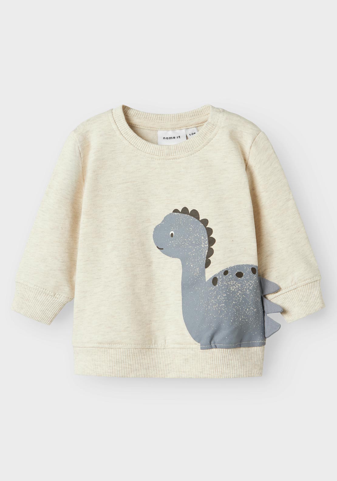 Name It Baby Boy Nixen Long Sleeve Sweater, Cream