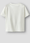 Name It Kid Girl Suri Def Leppard Short Sleeve Tee, White