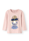 Name It Mini Girl Otrea Long Sleeve Top, Pink