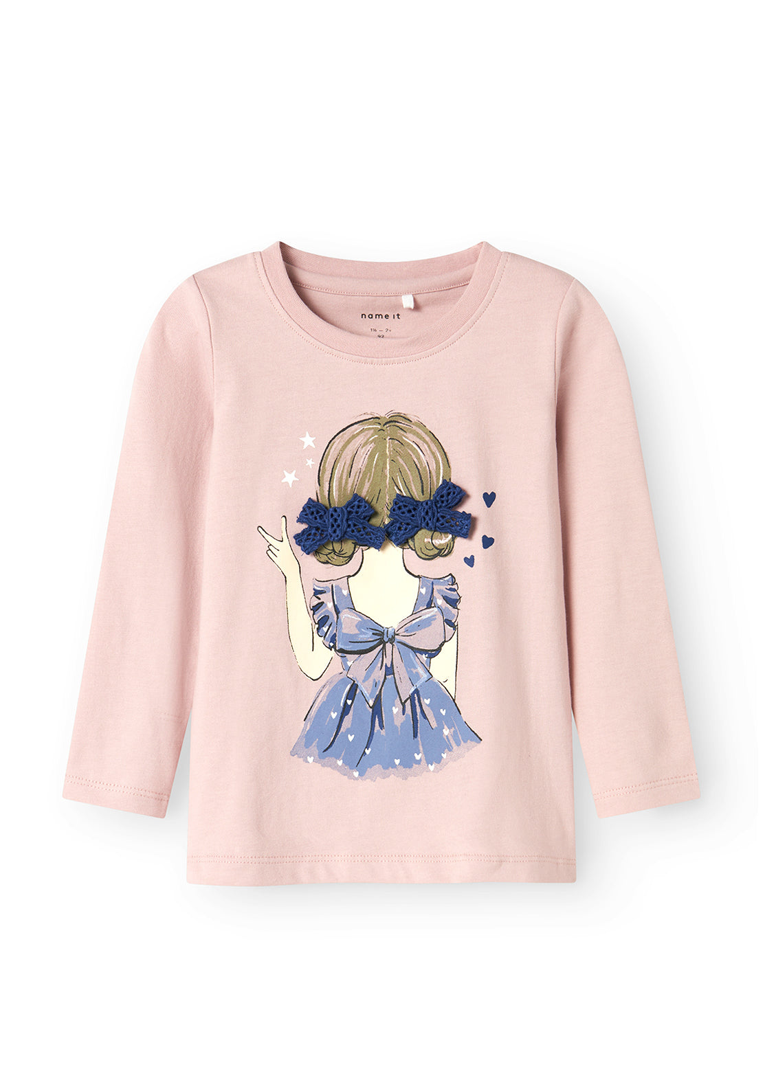 Name It Mini Girl Otrea Long Sleeve Top, Pink