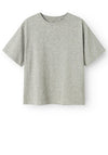 Name It Kid Girl Delik Short Sleeve Tee, Grey Melange