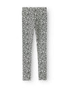 Name It Kid Girl Vivian Animal Print Legging, Light Grey Melange