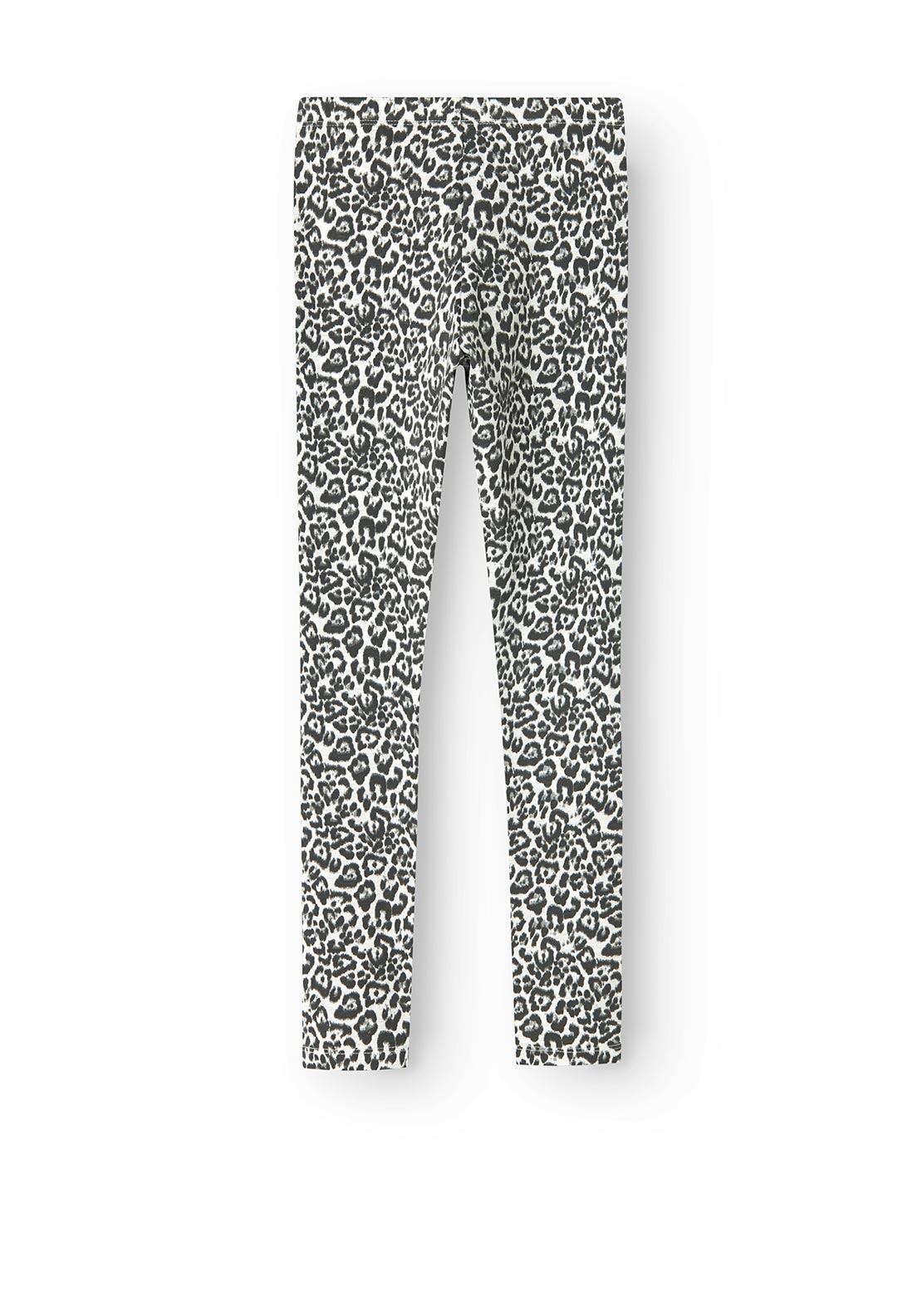 Name It Kid Girl Vivian Animal Print Legging, Light Grey Melange