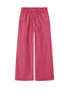 Name It Kid Girl Laura Wide Leg Stripe Trouser, Carmine Rose